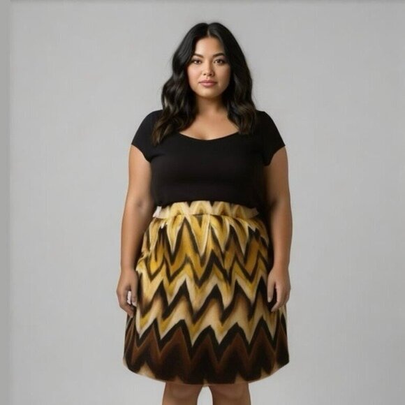 Worthington Pleated A Line Skirt - Picture 1 of 8